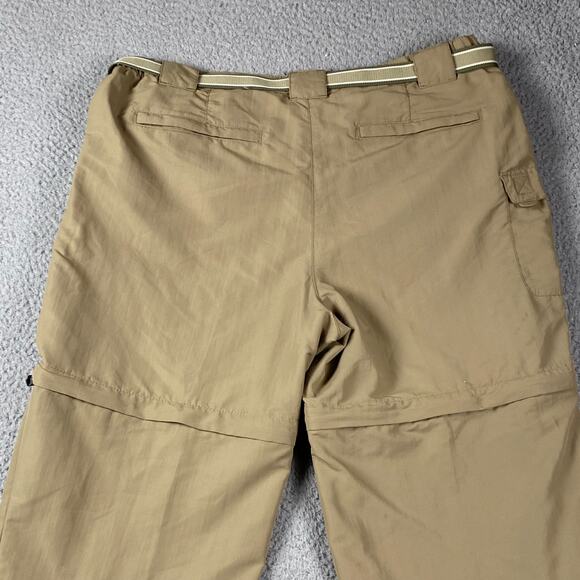 L.L. Bean Nylon Convertible Cargo Pants Women's Reg Size Large Beige - Picture 9 of 9